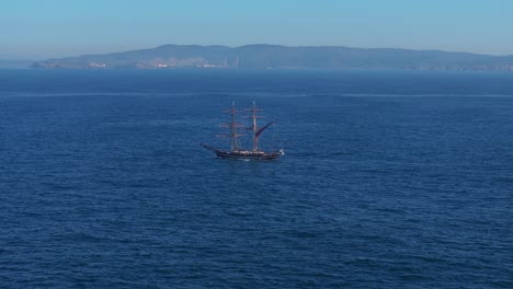sailing ship on calm ocean