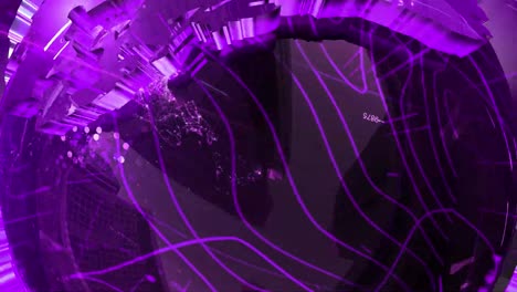 fondo de introducción de noticias del mapa del mundo digital 3d