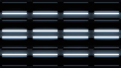 horizontal white tube light wall vj loop black background 4k seamless loop