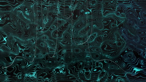 abstract animation of glowing blue lines forming intricate patterns over dark background