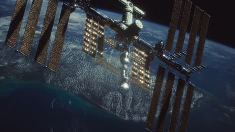 international space station. elements of this image furnished by nasa