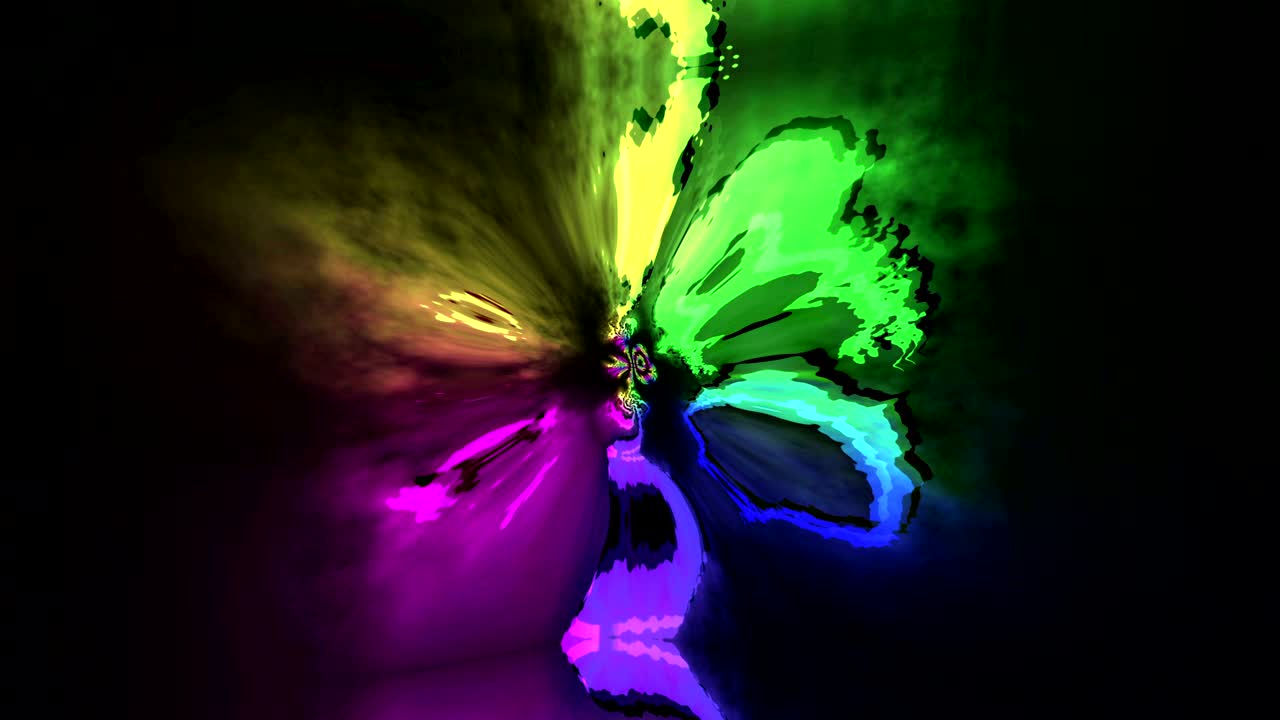 bucle de fondo de neón abstractamente colorido