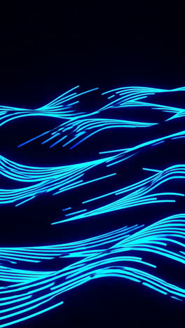 líneas azules brillantes abstractas