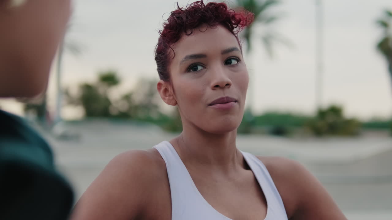 Fitness Girls Talking After a Workout