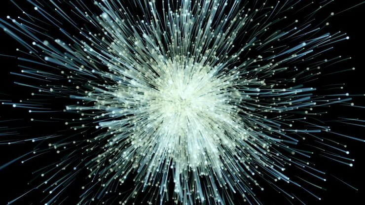 Particle explosion cloud.