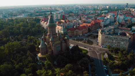 Metropolitankathedrale-„drei-Hierarchen“,-Timisoara,-Rumänien-Im-Historischen-Stadtzentrum