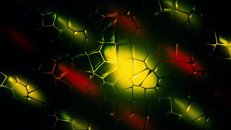 patrón geométrico oscuro abstracto con luces brillantes