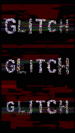 the word glitch made from 100s of videos of changing vintage televisions in vertical