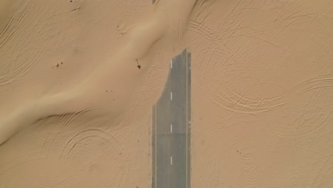 desert road aerial view