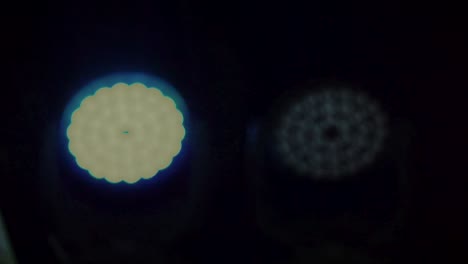 glowing lights in the dark