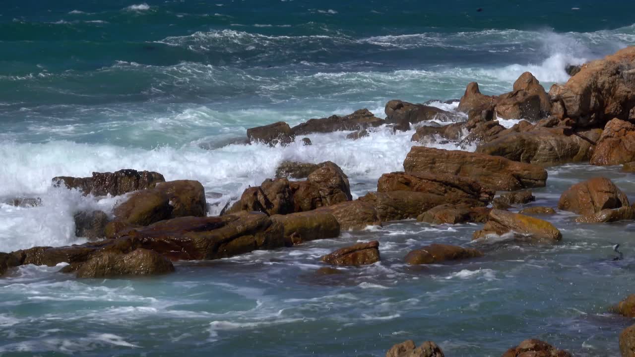 A storm in the Indian Ocean making big waves
