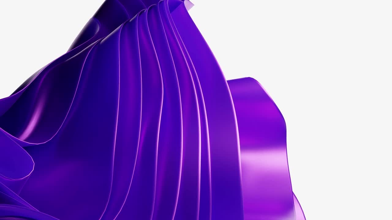 A Ethereal Purple Waves in white background