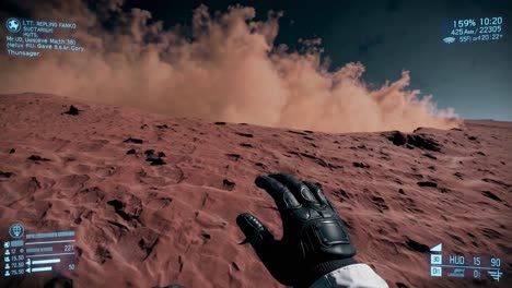 mars exploration - astronaut's perspective