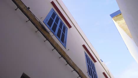 looking up in moroccan street