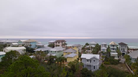 flying over a residential area in 30a, florida-8