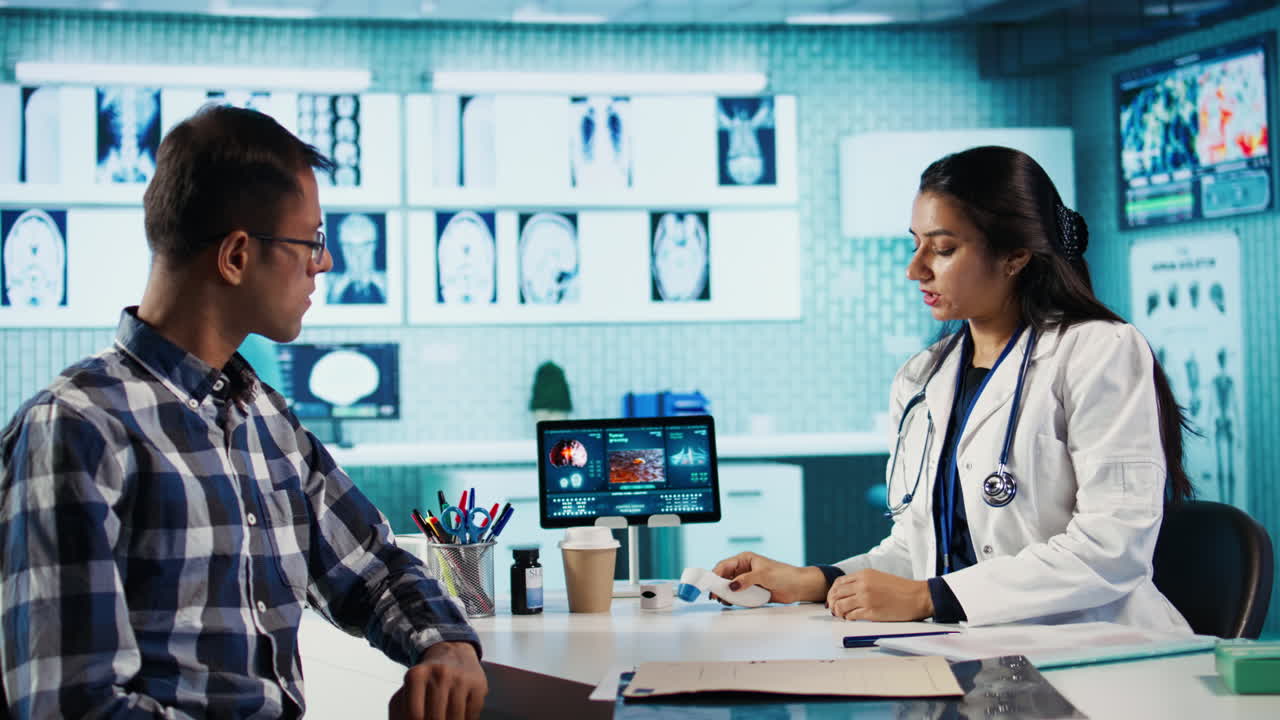 Doctor Checking Patient's Temperature During Medical Exam