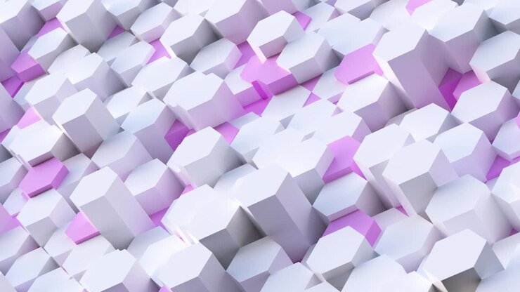 moving technology hexagon pattern background