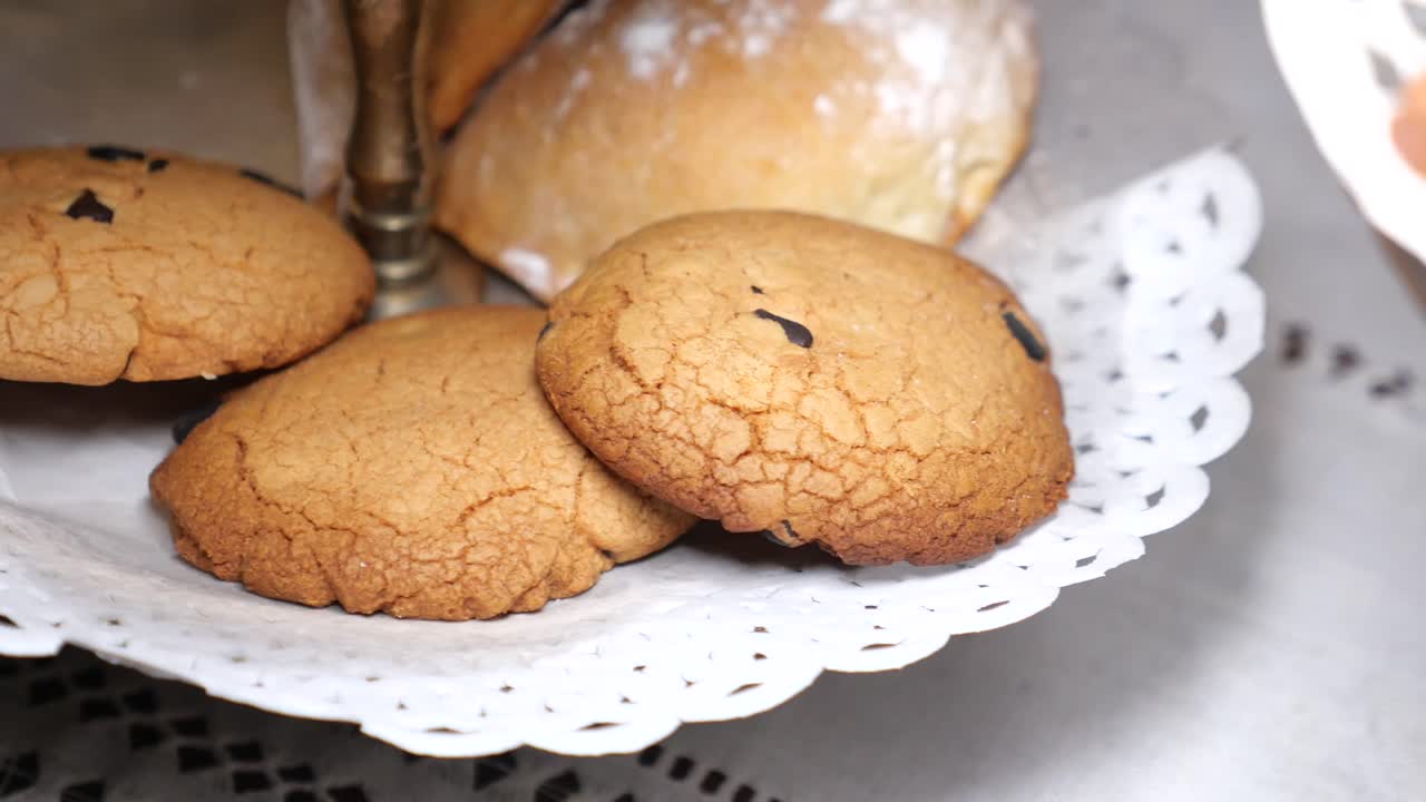 Chocolate Chip Cookies on a Tray