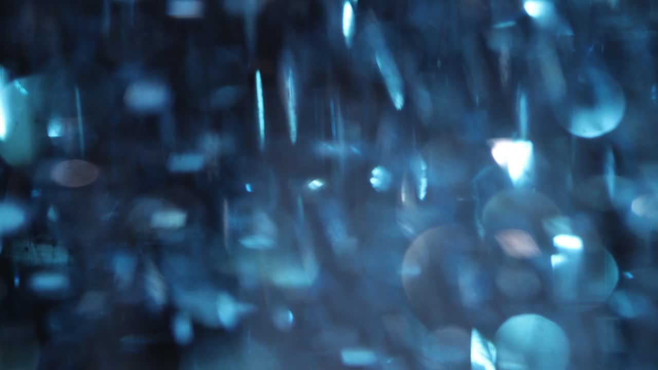 추상적인 파란색 보케 조명