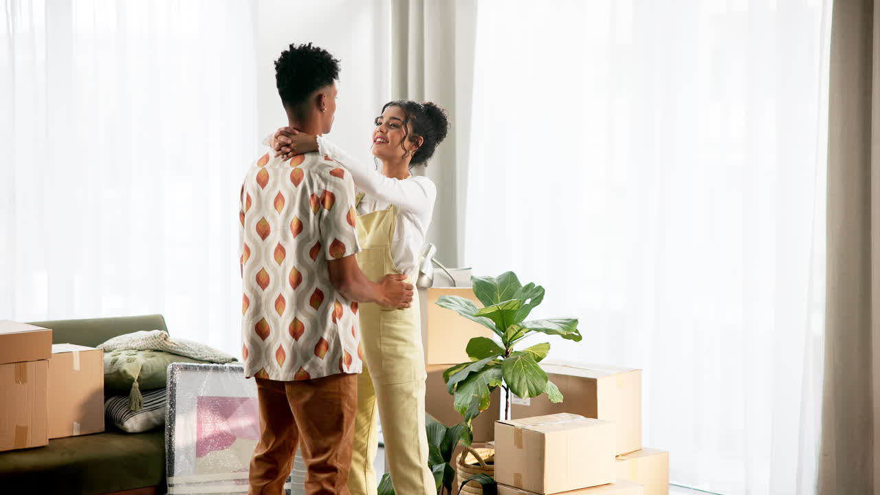 Couple Moving into New Home