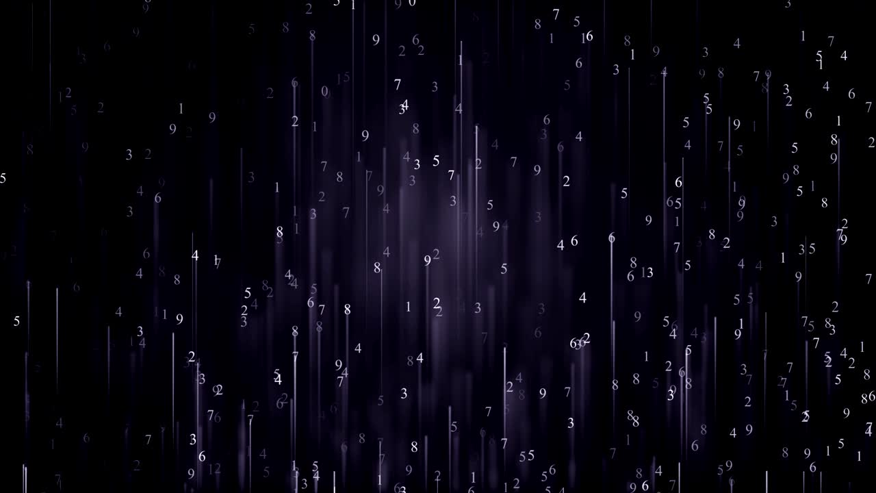 Abstract animated loop with moving numbers - stock video