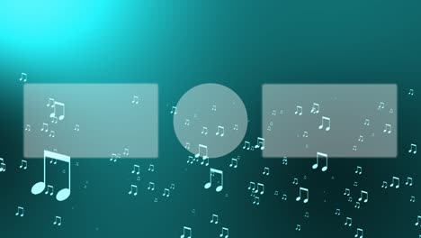 musical note particle gradation end card ending screen motion graphics