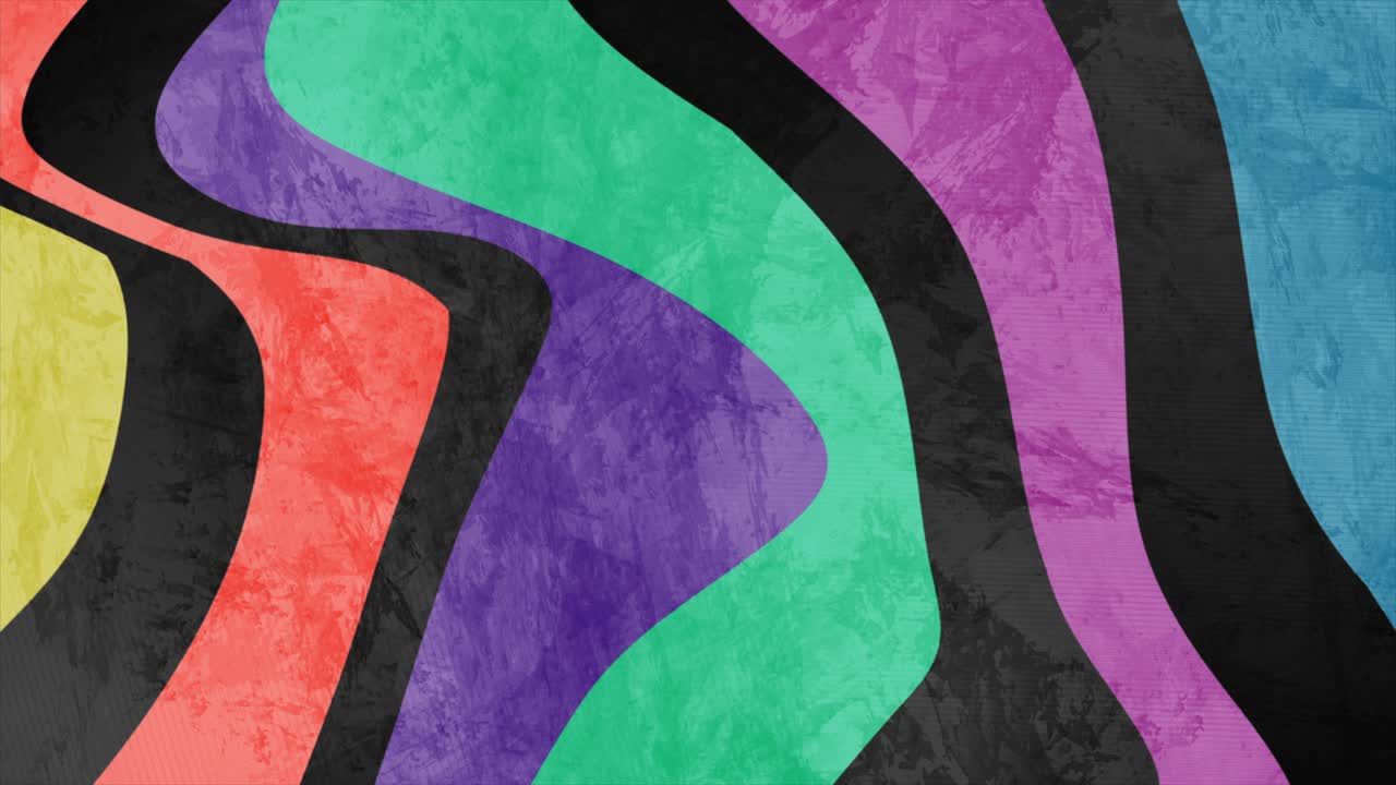 Abstract multicolored refracted waves minimal motion background