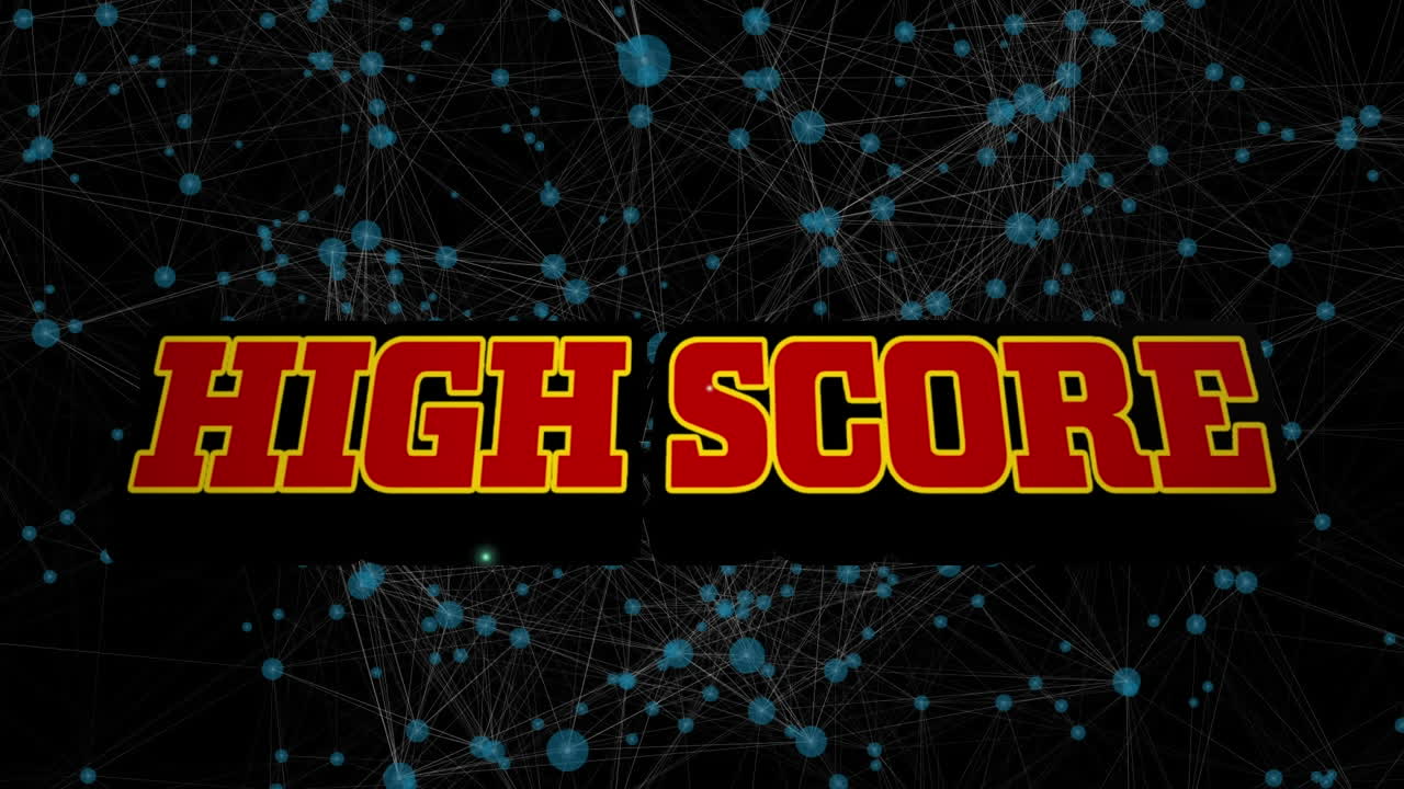 Animation of network of connections over high score