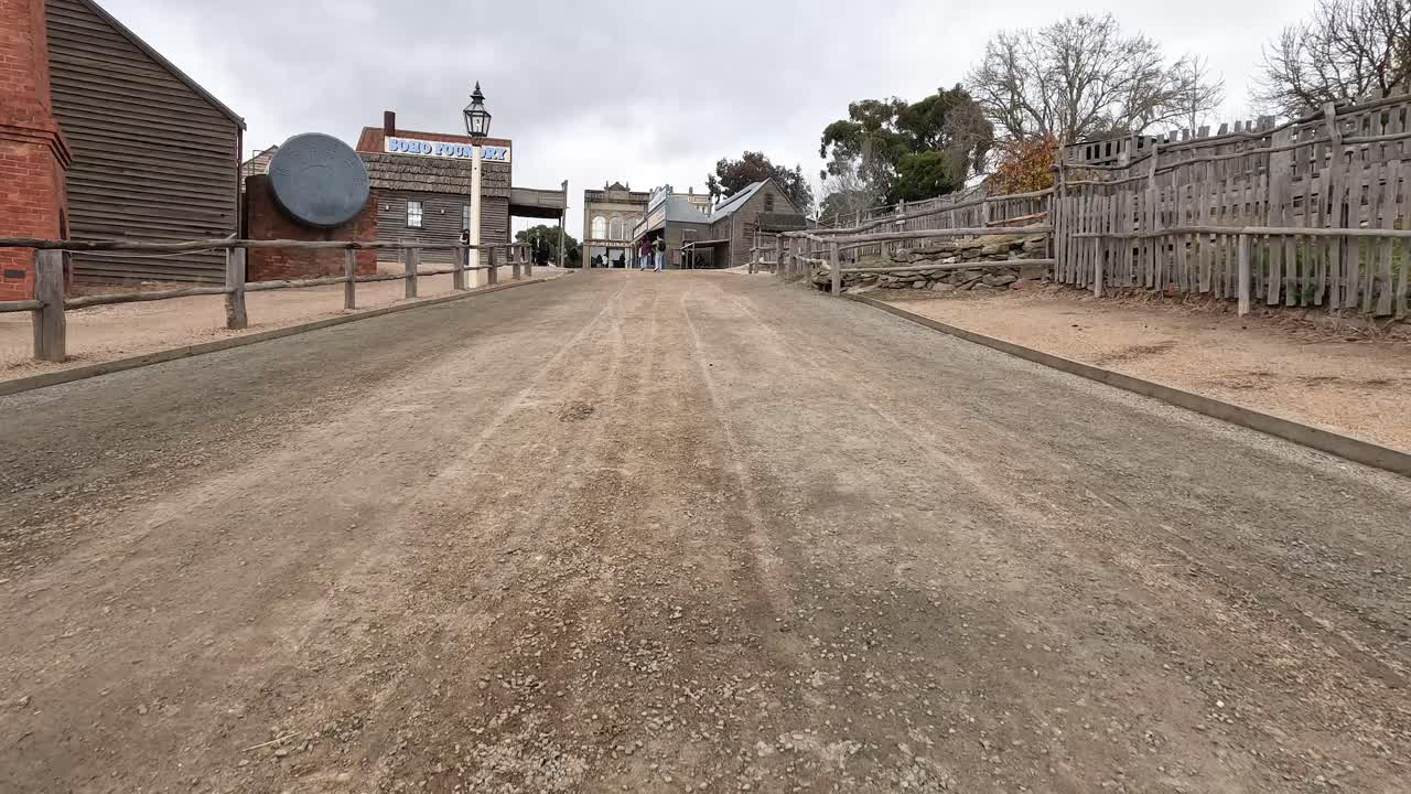 sovereign hill의 조용하고  빈 거리