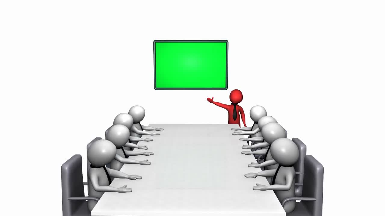 다채로운 문자를 가진 비즈니스 프레젠테이션