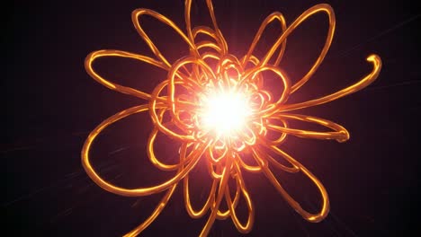 a captivating visual representation of energy in motion: dynamic swirls of light and color emanating from a central force creating a mesmerizing cosmic effect
