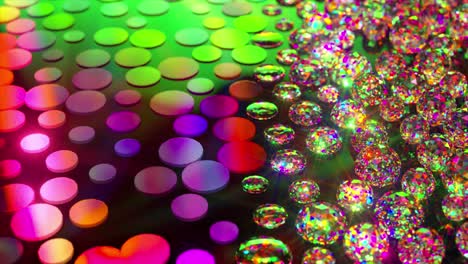 colorful gemstones and circles background