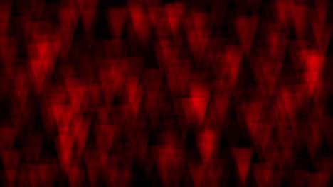 animation of red triangles bokeh