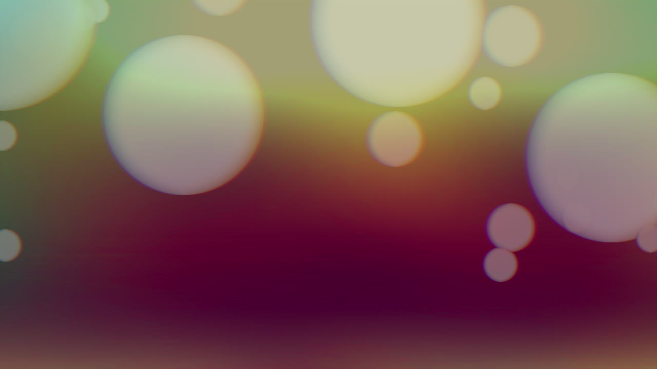 Falling big round glitters and particles on purple and fashion background