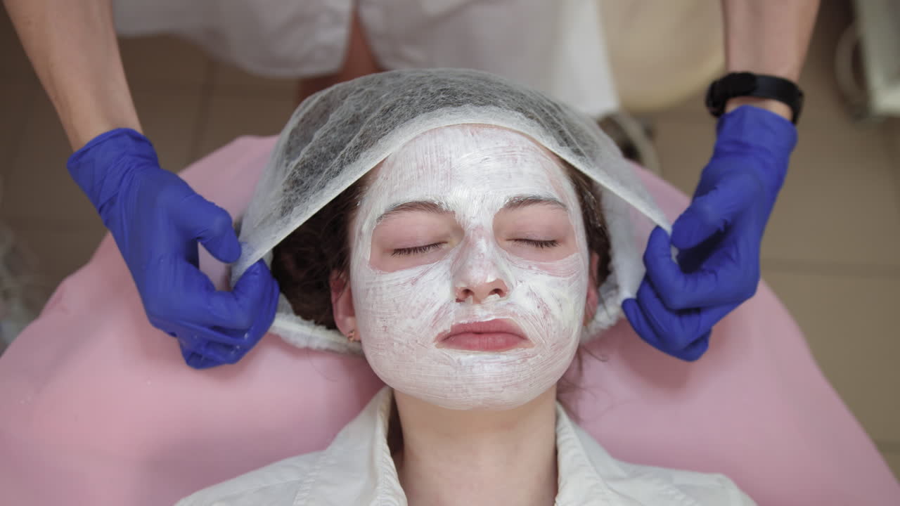 sesión de tratamiento facial