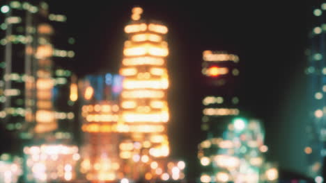 defocused bokeh of cityscape at twilight time