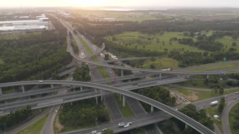 Autobahnüberführung-Und-Autobahnkreuz