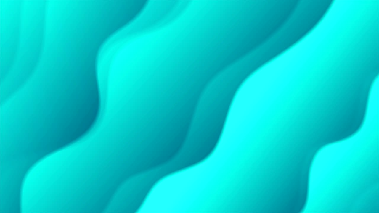 brillo turquesa abstracto ondulado animación de video