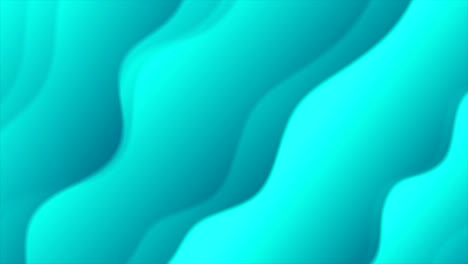 brillo turquesa abstracto ondulado animación de video