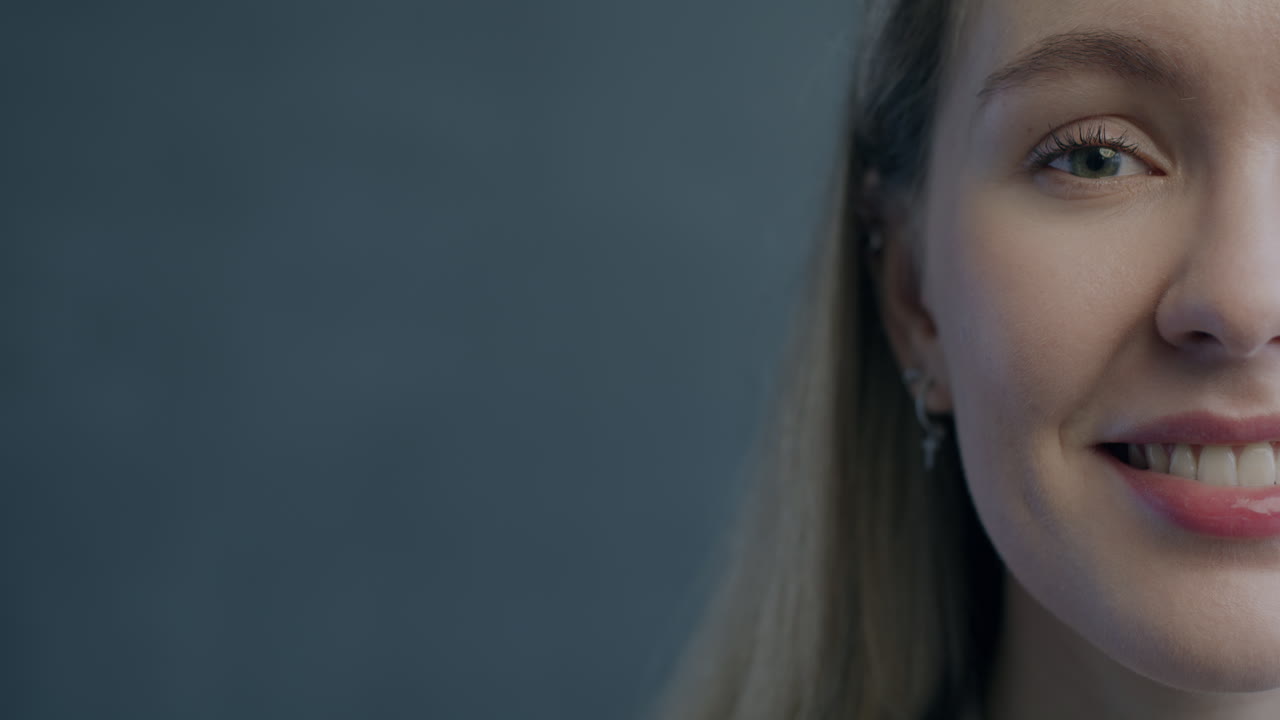 Close-up portrait of a smiling woman