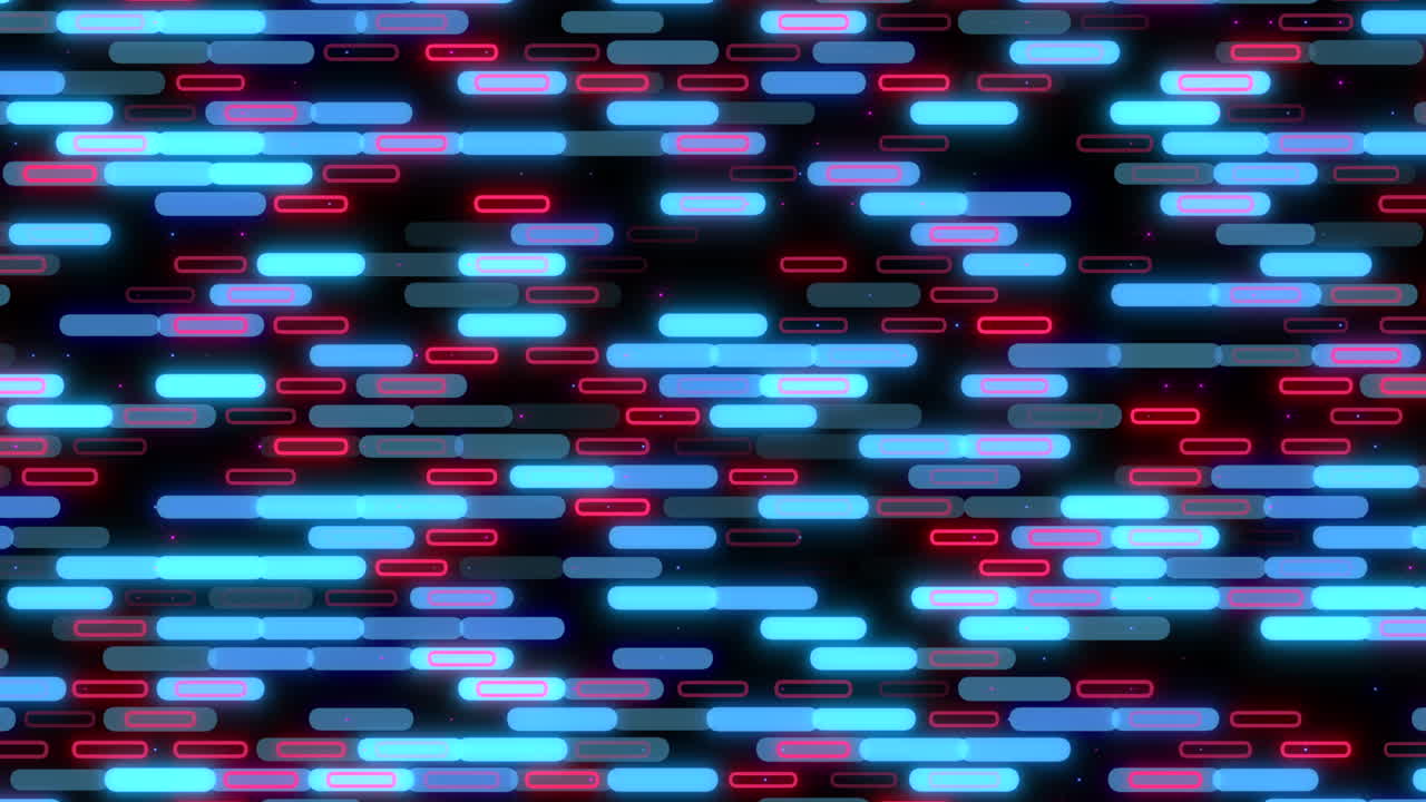 Random digital stripes with neon led light