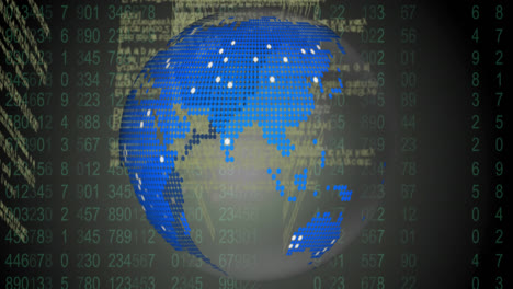 compuesto digital de un mundo digital en mapa de bits