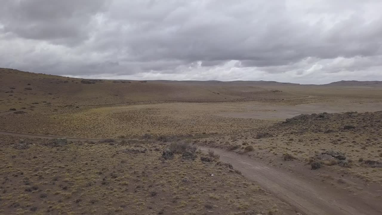 sucha laguna w Parku Patagonii