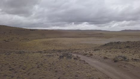 dry lacoon in parque patagonia