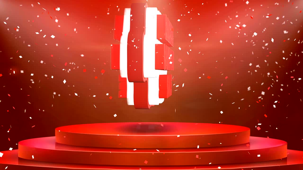 raksha bandhan 판매 텍스트 애니메이션 무대 포디움 콘페티 루프 애니메이션