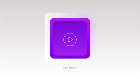 purple play button icon