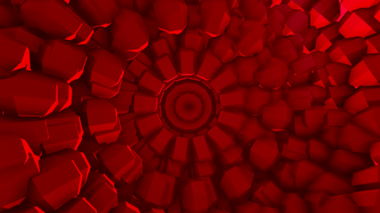 중앙을 중심으로 회전하는 추상적인 애니메이션 비디오