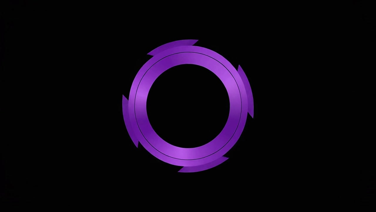 Abstract Purple Circular Motion Graphic Animation