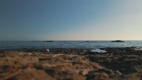 cinemagraph loop of empty rocky beach