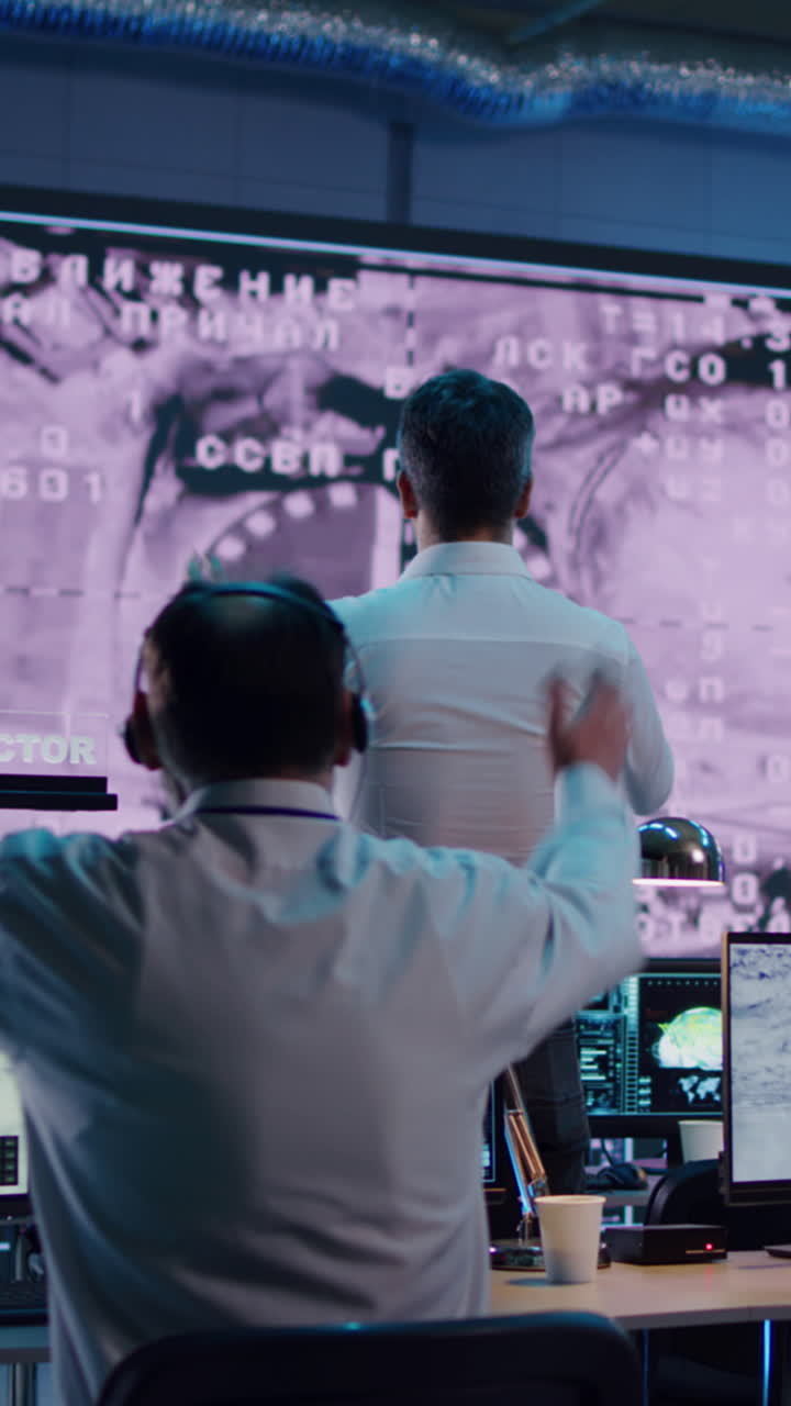 Space Mission Control Room